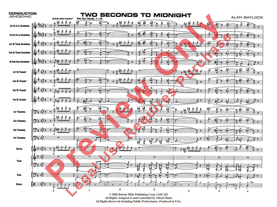 Two Seconds to Midnight 總譜 | 小雅音樂 Hsiaoya Music