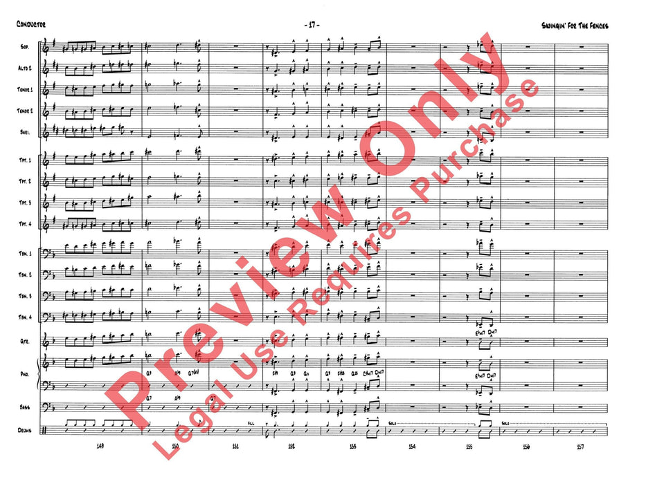 Swingin' for the Fences 總譜 | 小雅音樂 Hsiaoya Music