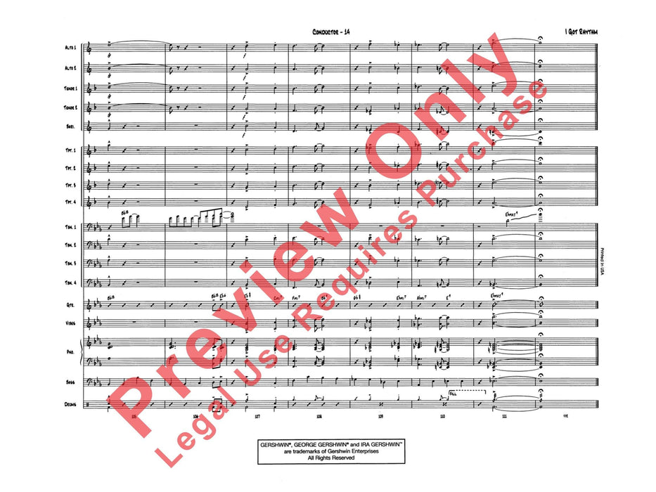 I Got Rhythm 節奏 總譜 | 小雅音樂 Hsiaoya Music