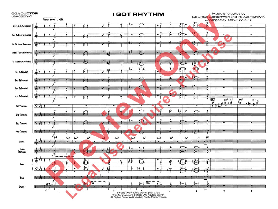 I Got Rhythm 節奏 總譜 | 小雅音樂 Hsiaoya Music
