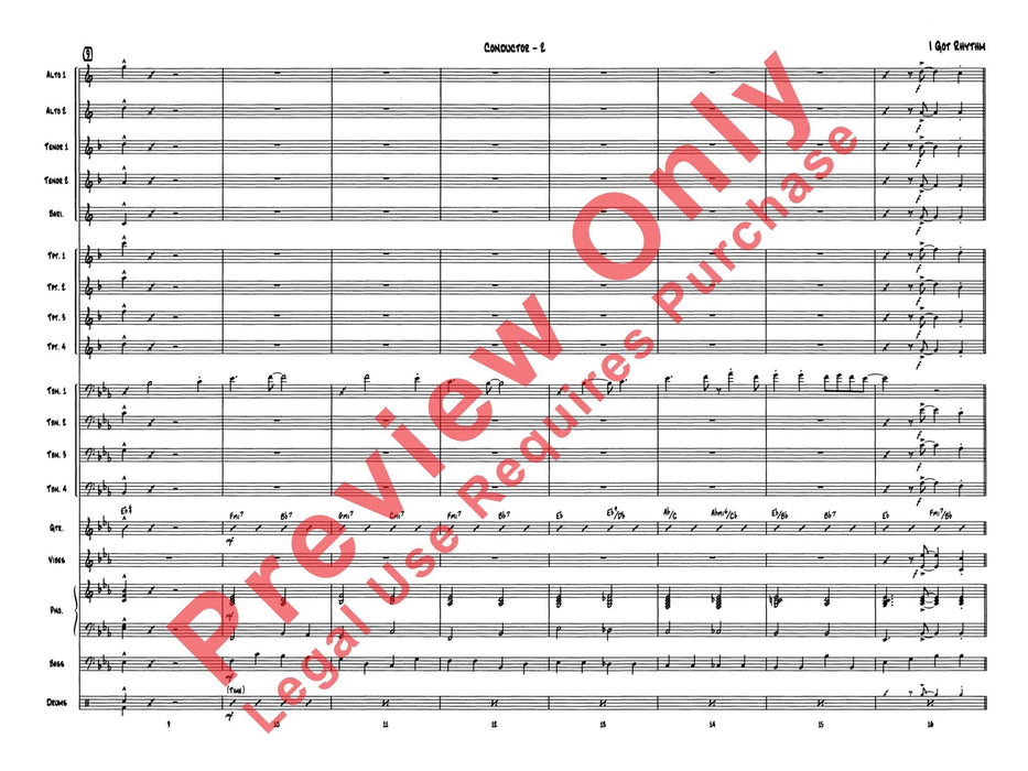 I Got Rhythm 節奏 總譜 | 小雅音樂 Hsiaoya Music