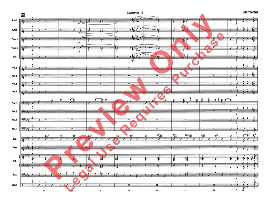 I Got Rhythm 節奏 總譜 | 小雅音樂 Hsiaoya Music