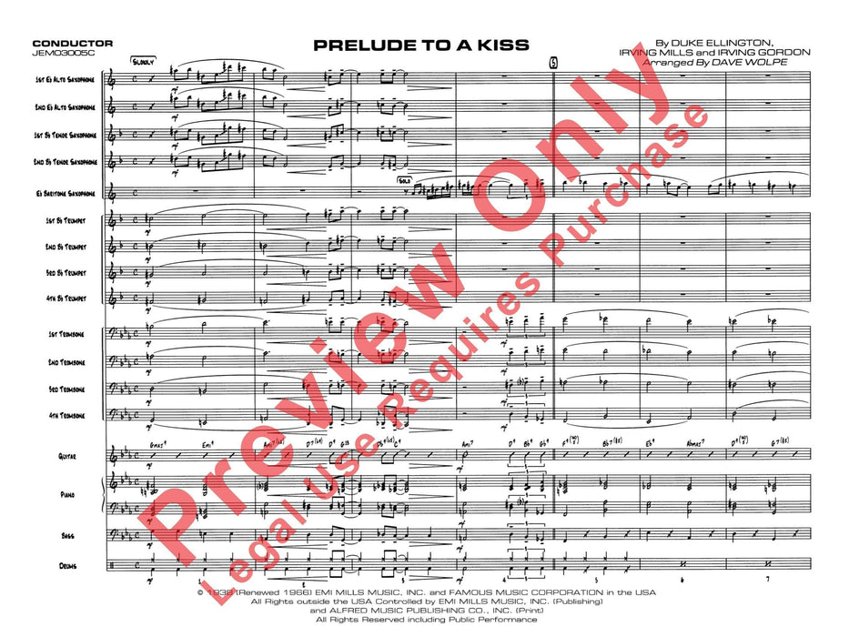 Prelude to a Kiss 前奏曲 總譜 | 小雅音樂 Hsiaoya Music