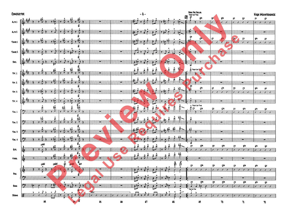 High Maintenance 總譜 | 小雅音樂 Hsiaoya Music