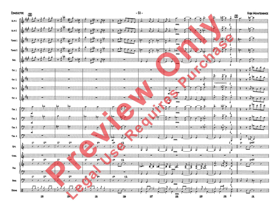 High Maintenance 總譜 | 小雅音樂 Hsiaoya Music