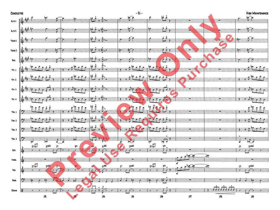 High Maintenance 總譜 | 小雅音樂 Hsiaoya Music