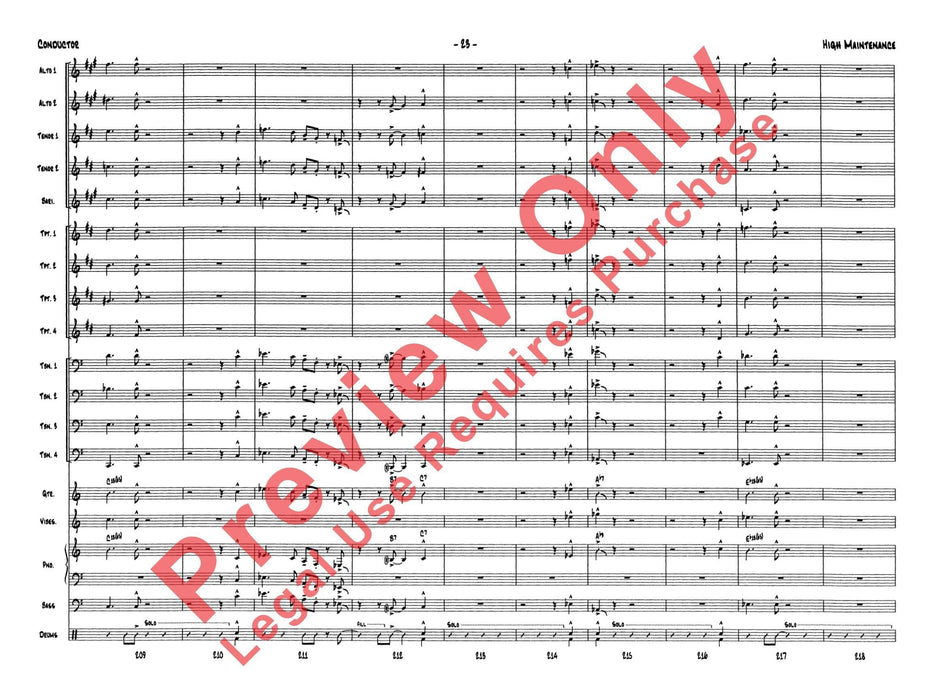 High Maintenance 總譜 | 小雅音樂 Hsiaoya Music