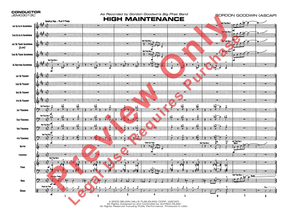 High Maintenance 總譜 | 小雅音樂 Hsiaoya Music