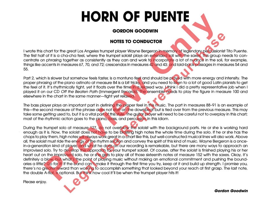 Horn of Puente 法國號 總譜 | 小雅音樂 Hsiaoya Music