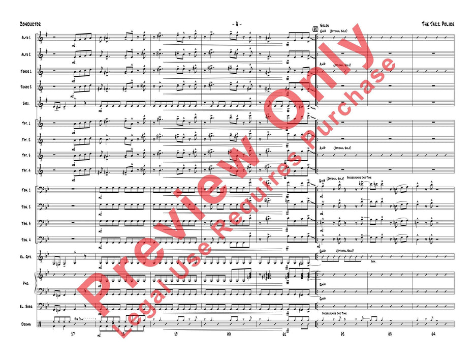 The Jazz Police 爵士音樂 總譜 | 小雅音樂 Hsiaoya Music