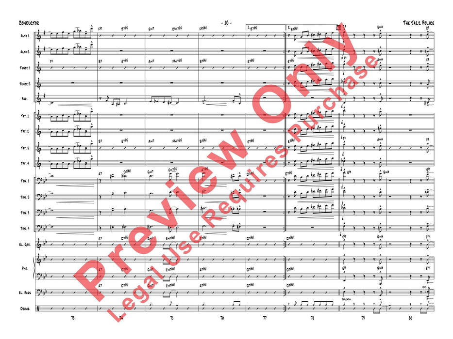 The Jazz Police 爵士音樂 總譜 | 小雅音樂 Hsiaoya Music