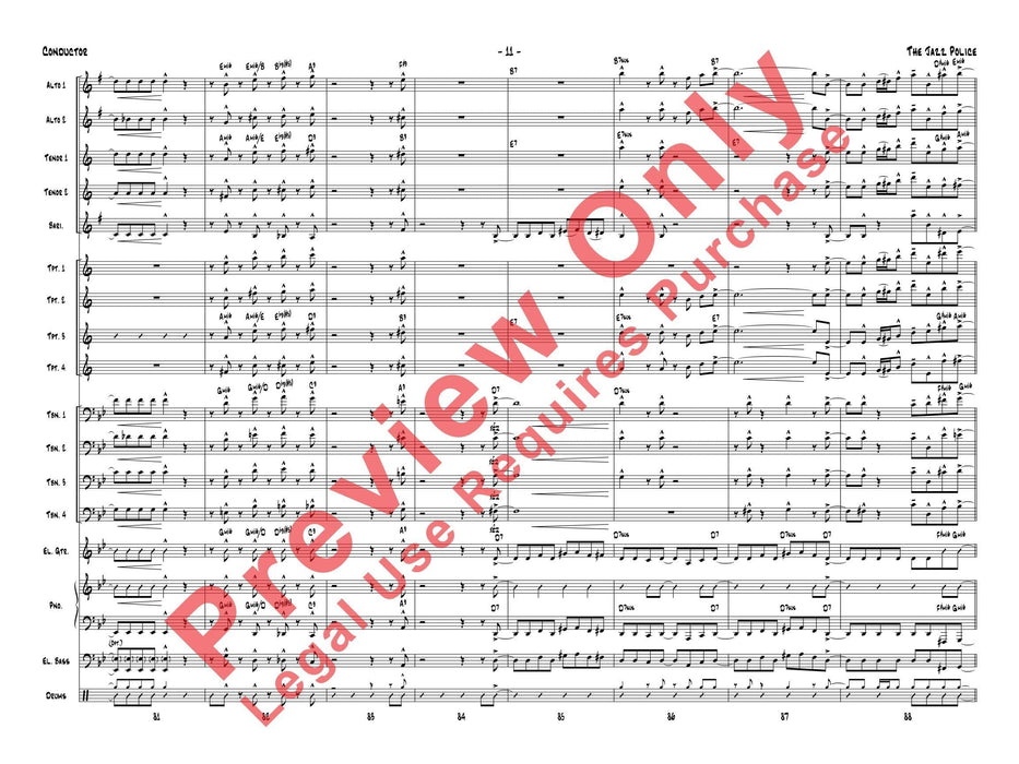 The Jazz Police 爵士音樂 總譜 | 小雅音樂 Hsiaoya Music