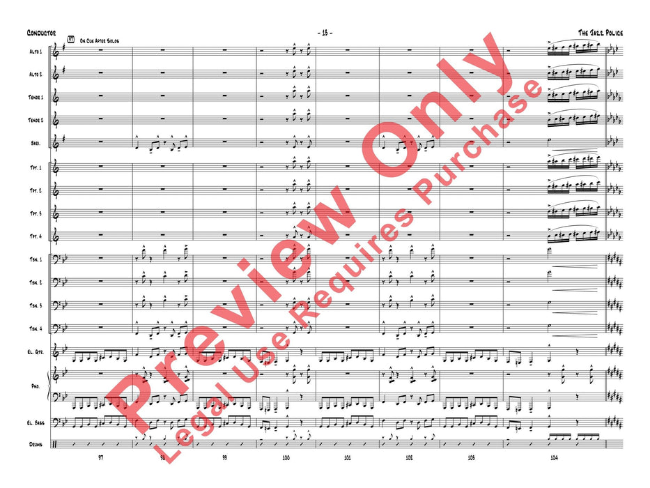 The Jazz Police 爵士音樂 總譜 | 小雅音樂 Hsiaoya Music