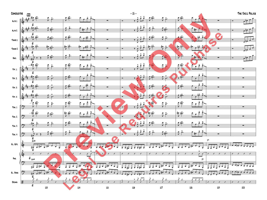 The Jazz Police 爵士音樂 總譜 | 小雅音樂 Hsiaoya Music