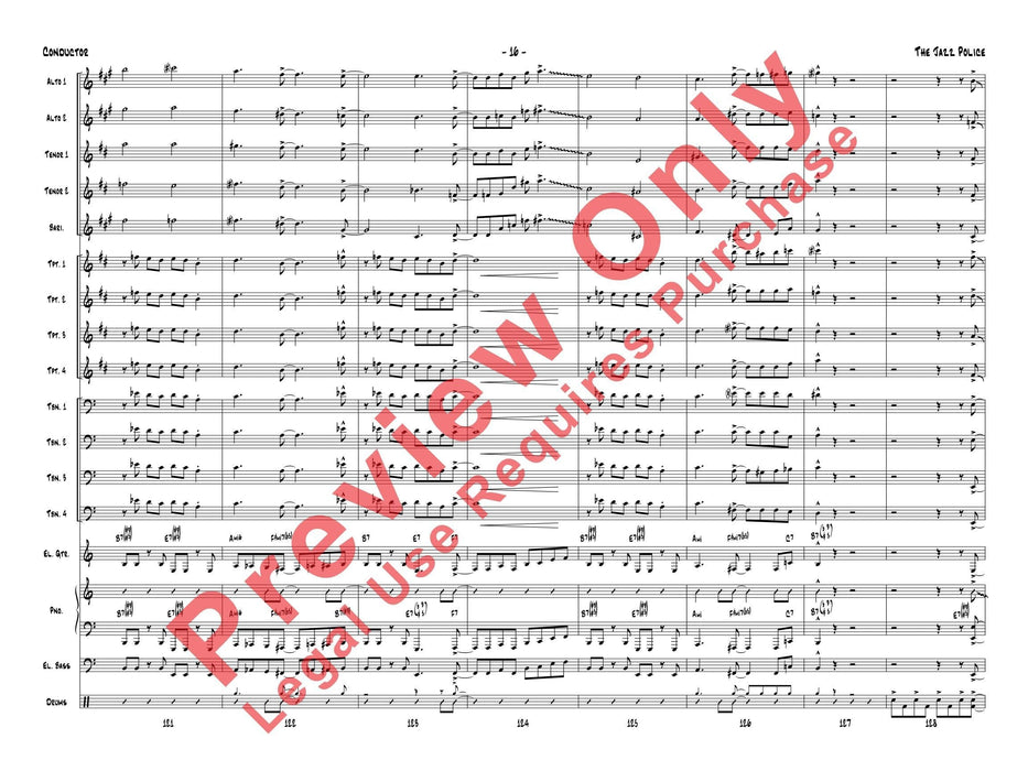 The Jazz Police 爵士音樂 總譜 | 小雅音樂 Hsiaoya Music