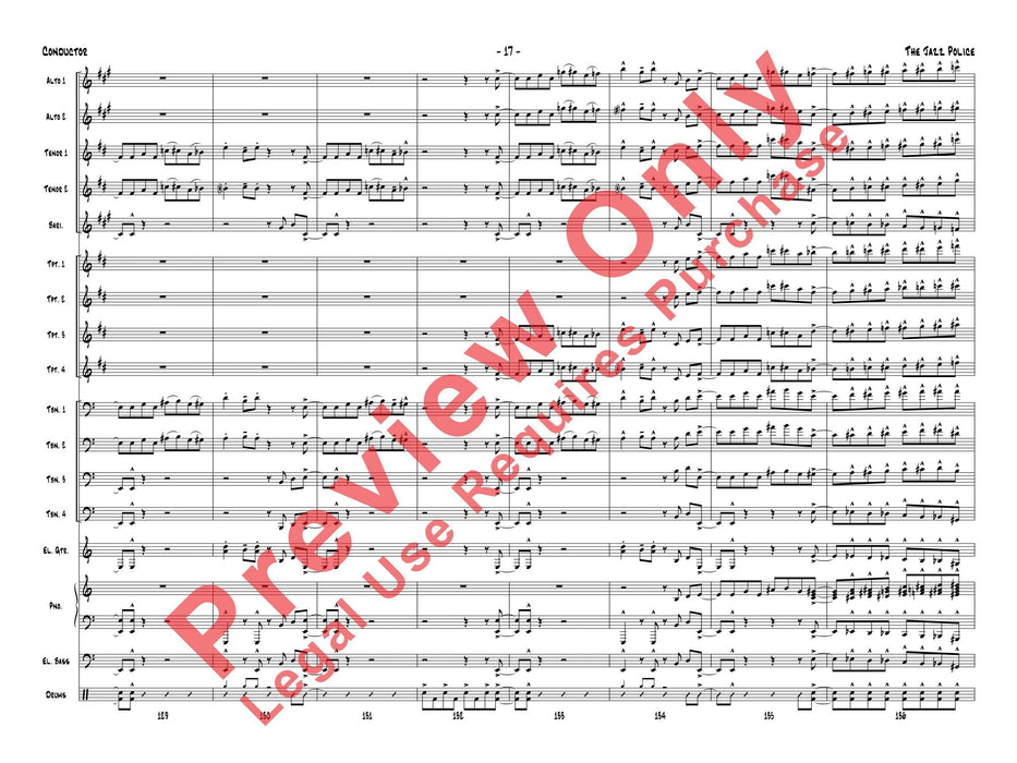 The Jazz Police 爵士音樂 總譜 | 小雅音樂 Hsiaoya Music