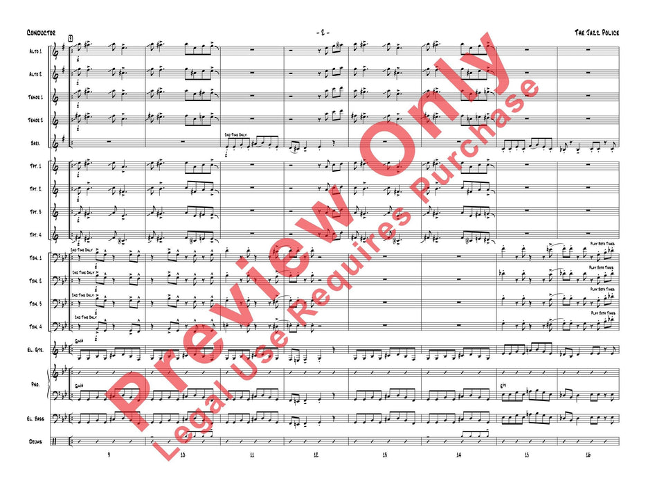 The Jazz Police 爵士音樂 總譜 | 小雅音樂 Hsiaoya Music