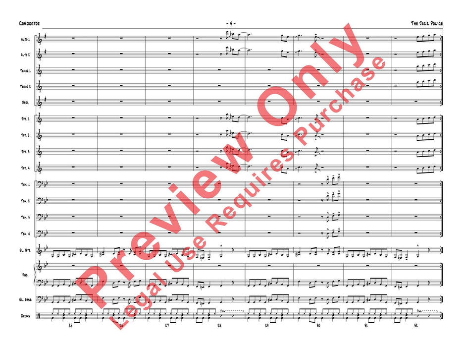 The Jazz Police 爵士音樂 總譜 | 小雅音樂 Hsiaoya Music