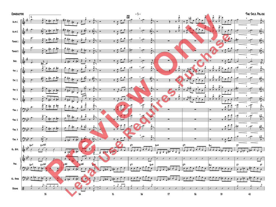 The Jazz Police 爵士音樂 總譜 | 小雅音樂 Hsiaoya Music