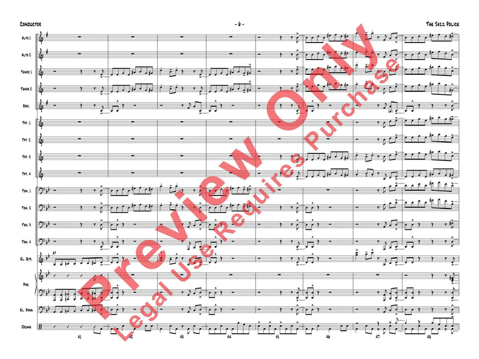 The Jazz Police 爵士音樂 總譜 | 小雅音樂 Hsiaoya Music