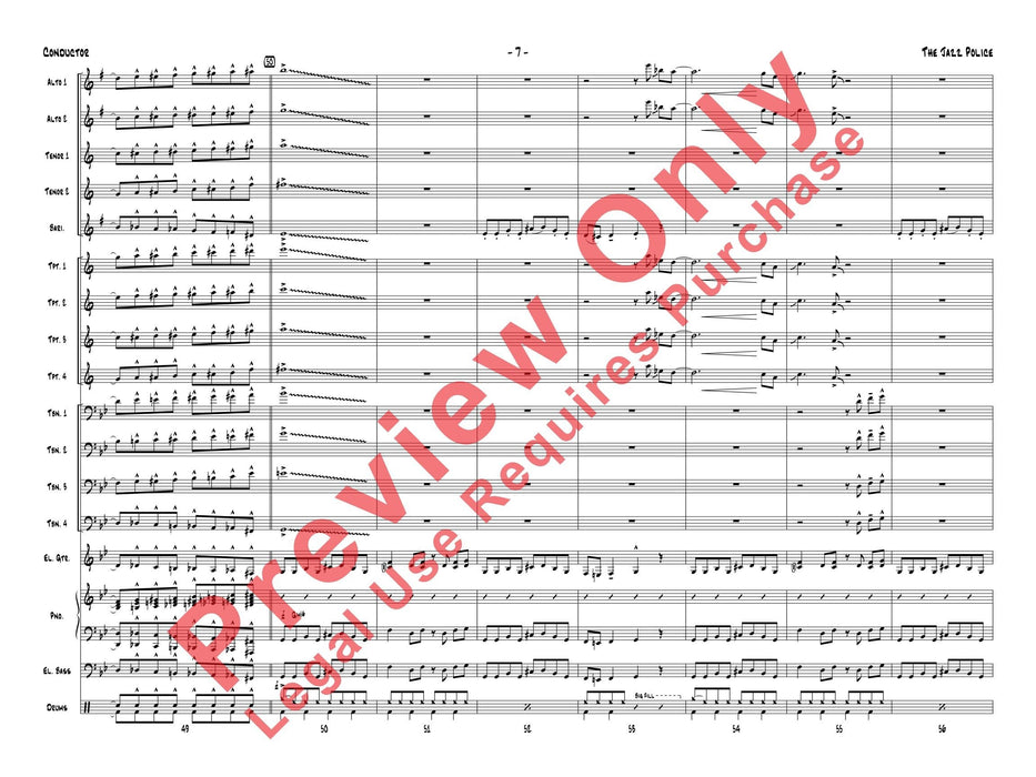 The Jazz Police 爵士音樂 總譜 | 小雅音樂 Hsiaoya Music