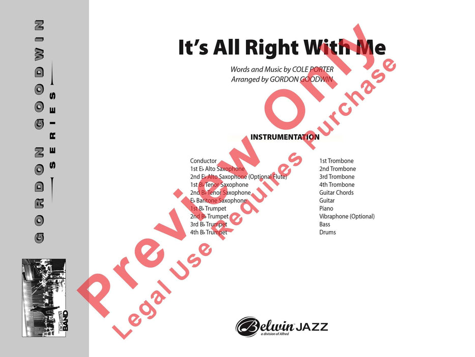 It's All Right with Me 總譜 | 小雅音樂 Hsiaoya Music