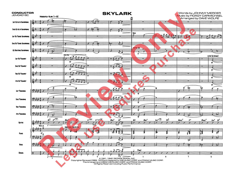 Skylark 總譜 | 小雅音樂 Hsiaoya Music