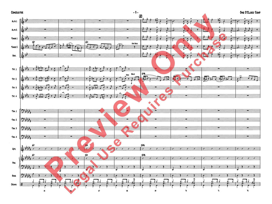 One O'Clock Jump 總譜 | 小雅音樂 Hsiaoya Music