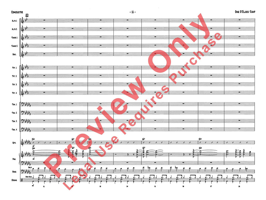 One O'Clock Jump 總譜 | 小雅音樂 Hsiaoya Music