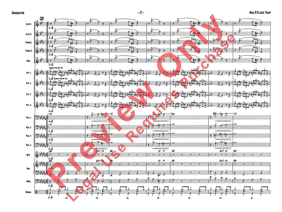 One O'Clock Jump 總譜 | 小雅音樂 Hsiaoya Music