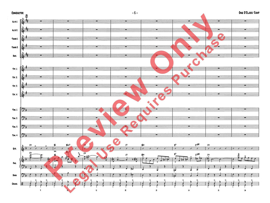 One O'Clock Jump 總譜 | 小雅音樂 Hsiaoya Music