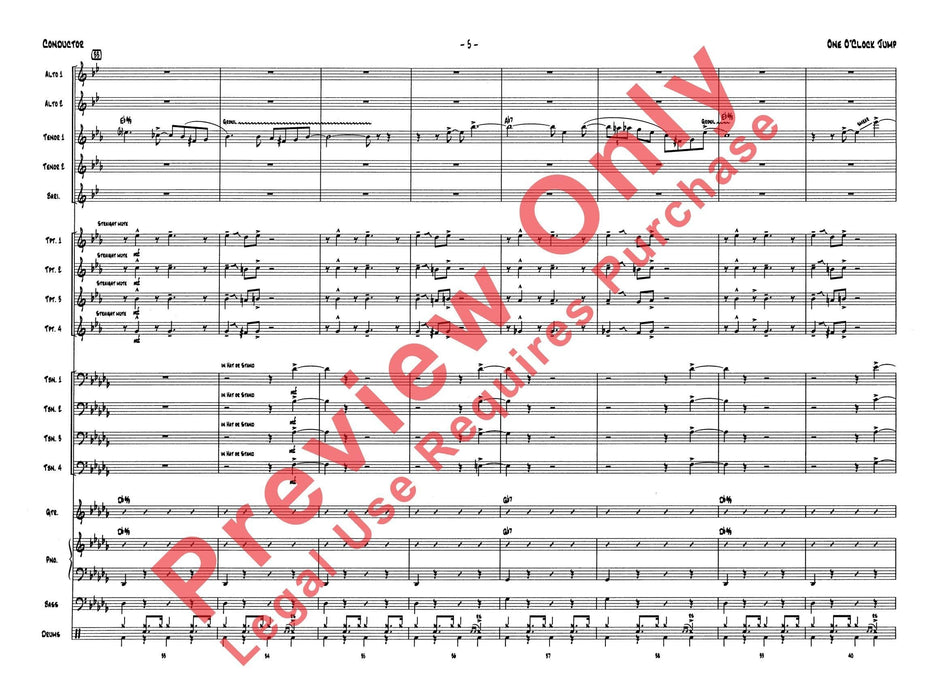 One O'Clock Jump 總譜 | 小雅音樂 Hsiaoya Music