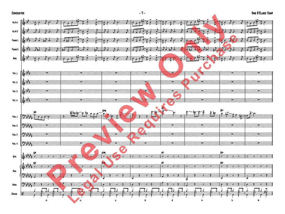 One O'Clock Jump 總譜 | 小雅音樂 Hsiaoya Music