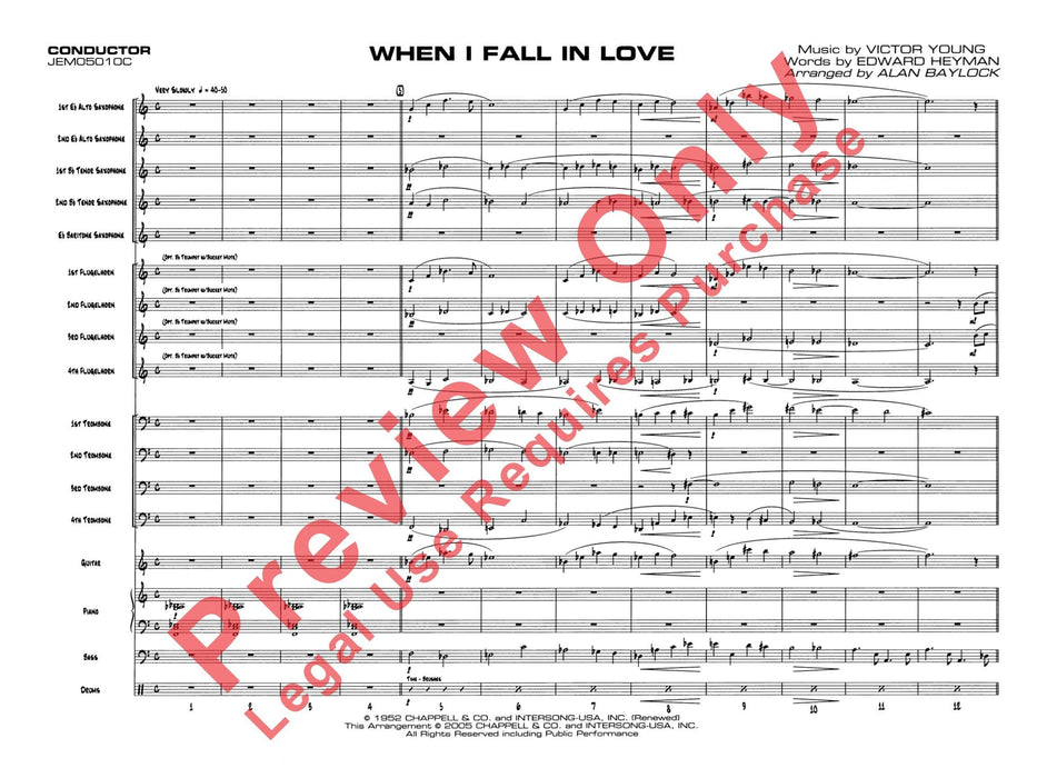 When I Fall in Love 總譜 | 小雅音樂 Hsiaoya Music