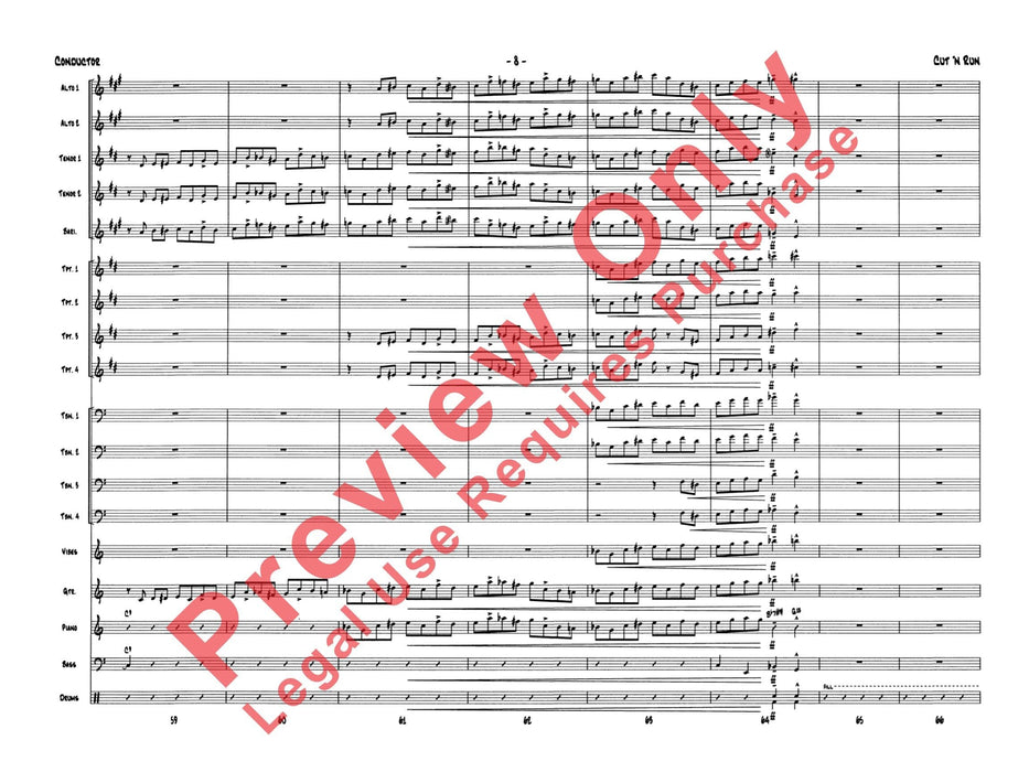 Cut 'n Run 總譜 | 小雅音樂 Hsiaoya Music