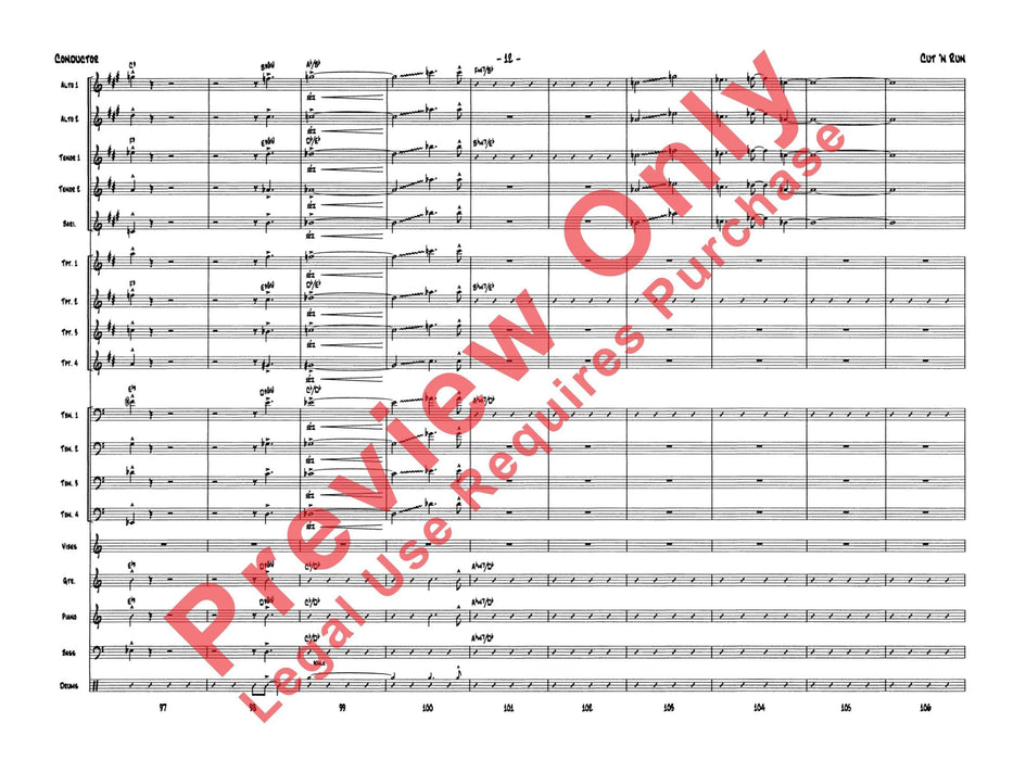 Cut 'n Run 總譜 | 小雅音樂 Hsiaoya Music