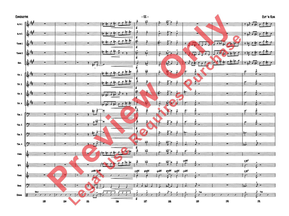 Cut 'n Run 總譜 | 小雅音樂 Hsiaoya Music
