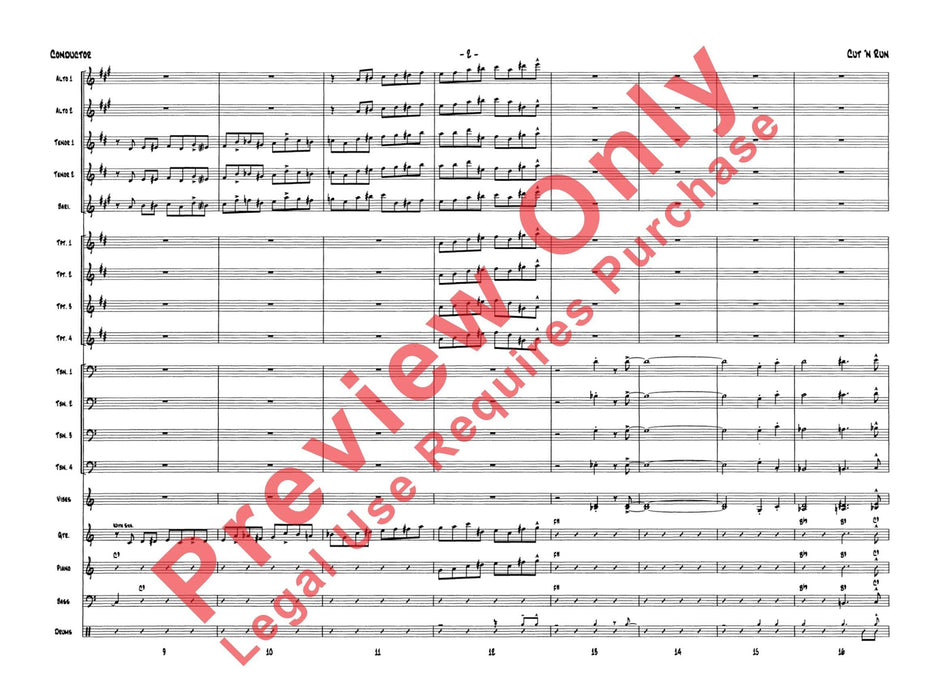 Cut 'n Run 總譜 | 小雅音樂 Hsiaoya Music