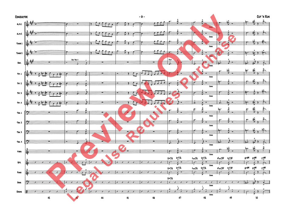 Cut 'n Run 總譜 | 小雅音樂 Hsiaoya Music