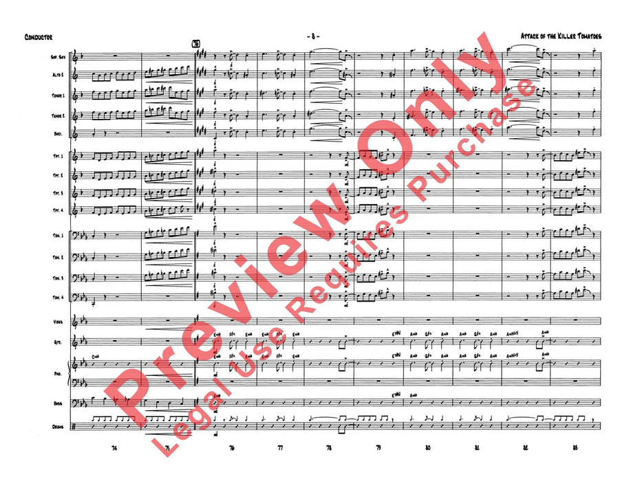 Attack of the Killer Tomatoes 總譜 | 小雅音樂 Hsiaoya Music