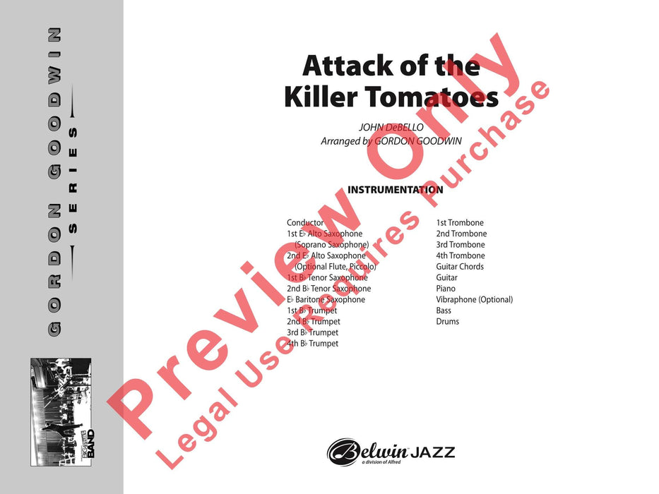 Attack of the Killer Tomatoes 總譜 | 小雅音樂 Hsiaoya Music