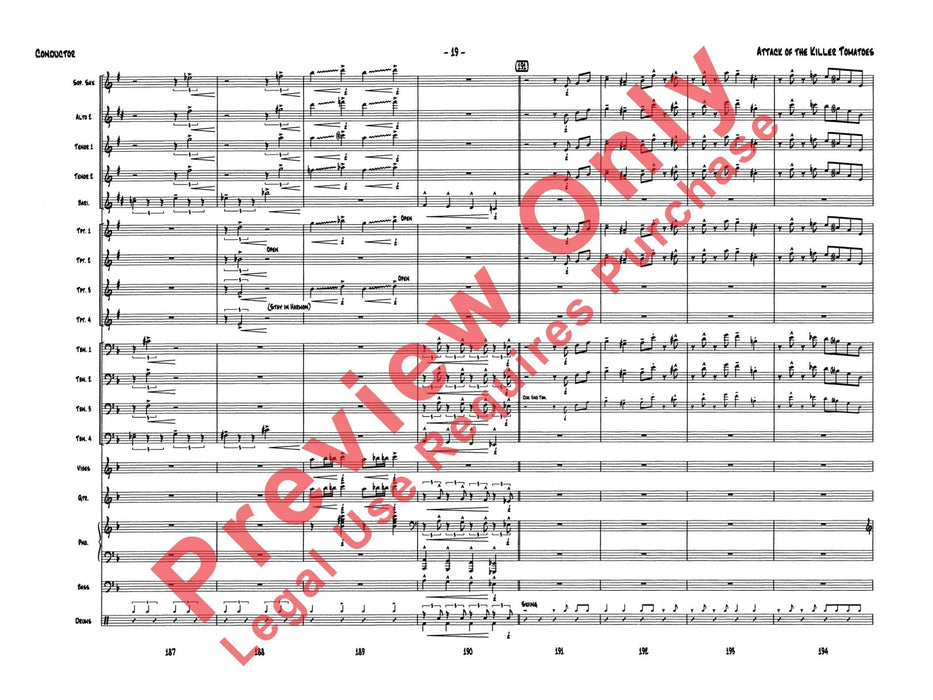 Attack of the Killer Tomatoes 總譜 | 小雅音樂 Hsiaoya Music