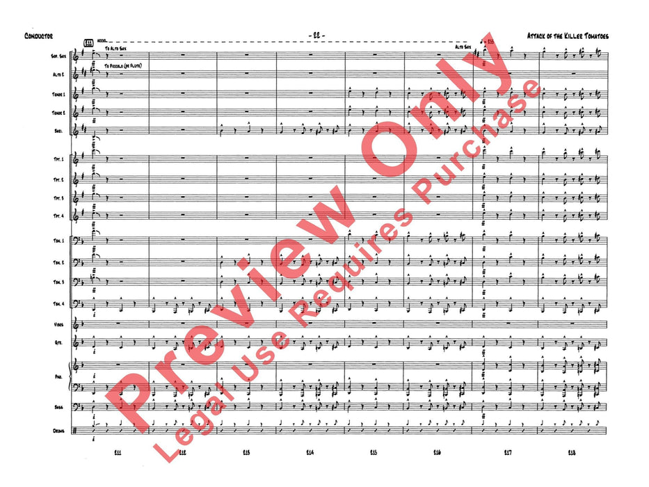 Attack of the Killer Tomatoes 總譜 | 小雅音樂 Hsiaoya Music