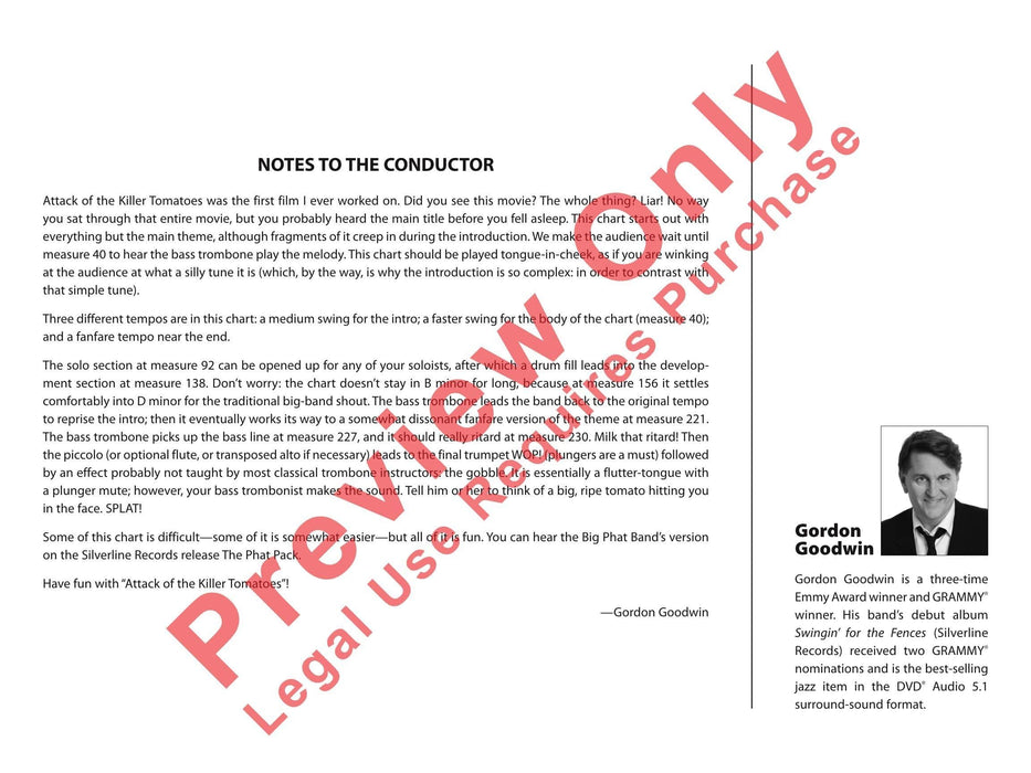 Attack of the Killer Tomatoes 總譜 | 小雅音樂 Hsiaoya Music