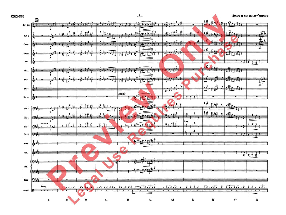 Attack of the Killer Tomatoes 總譜 | 小雅音樂 Hsiaoya Music