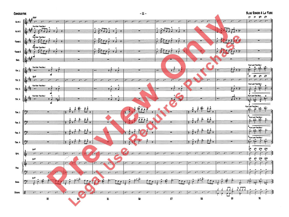 Blue Rondo a la Turk 迴旋曲 總譜 | 小雅音樂 Hsiaoya Music