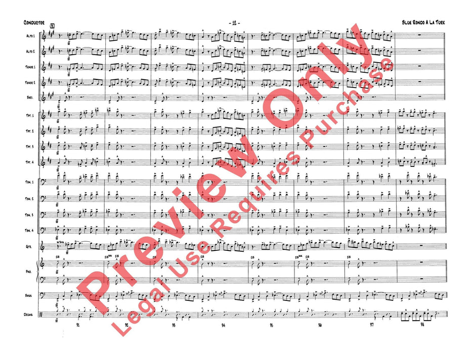 Blue Rondo a la Turk 迴旋曲 總譜 | 小雅音樂 Hsiaoya Music
