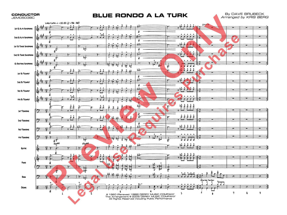 Blue Rondo a la Turk 迴旋曲 總譜 | 小雅音樂 Hsiaoya Music