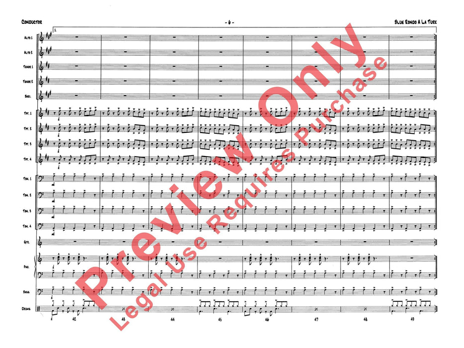 Blue Rondo a la Turk 迴旋曲 總譜 | 小雅音樂 Hsiaoya Music