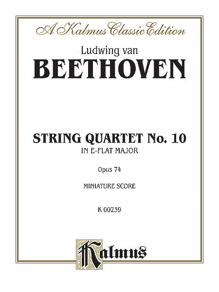 String Quartet in E-flat Major, Opus 74 貝多芬 弦樂四重奏 作品 | 小雅音樂 Hsiaoya Music